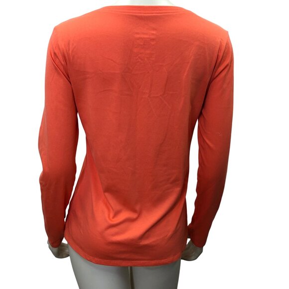NIKE WOMEN V NECK‎ DRI FIT LONG SLEEVE SHIRT MD - Picture 1 of 5